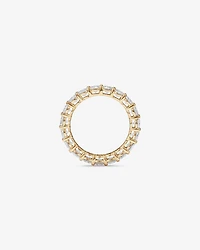 3.00 Carat TW Round Brilliant Laboratory-Grown Diamond Eternity Ring in 14kt Yellow Gold
