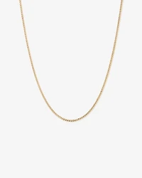 45cm (17") 2.8mm Width Semi Solid Miami Curb Chain in 10kt Yellow Gold
