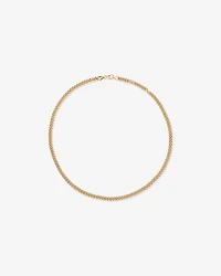 50cm (20") ronde gourmette chaîne en 18ct Vermeil