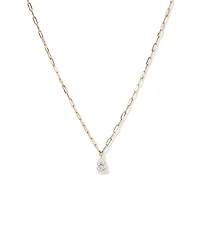 2.00 Carat TW Laboratory-Grown Diamond Pear Solitaire Pendant in 10kt Yellow Gold