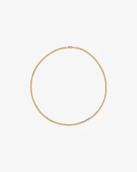 45cm (22") 4mm-4.5mm Width Curb Chain in 10kt Yellow Gold