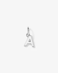 Letter A Initial Pendant in Sterling Silver