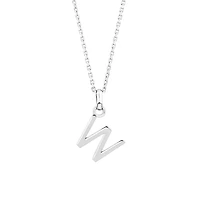 Pendentif « W » en argent sterling