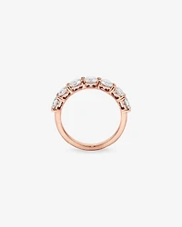 2.00 Carat TW Round Brilliant Laboratory-Grown Diamond Wedding Ring in 14kt Rose Gold