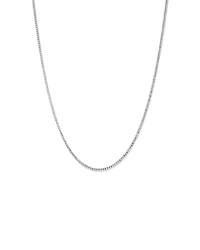 Classic Curb Chain in 10kt White Gold
