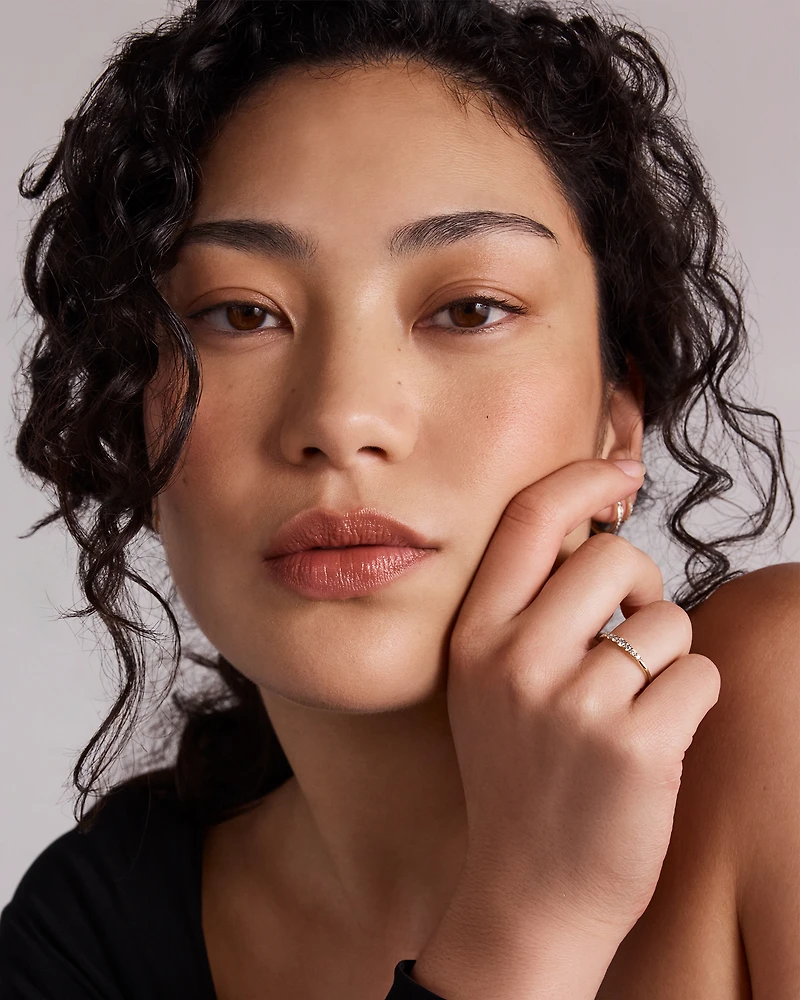 0.20 Carat TW Round Brilliant Graduated Diamond Ring in 10kt Yellow Gold