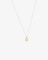 Diamond Outline Circle Pendant in 10kt Yellow Gold