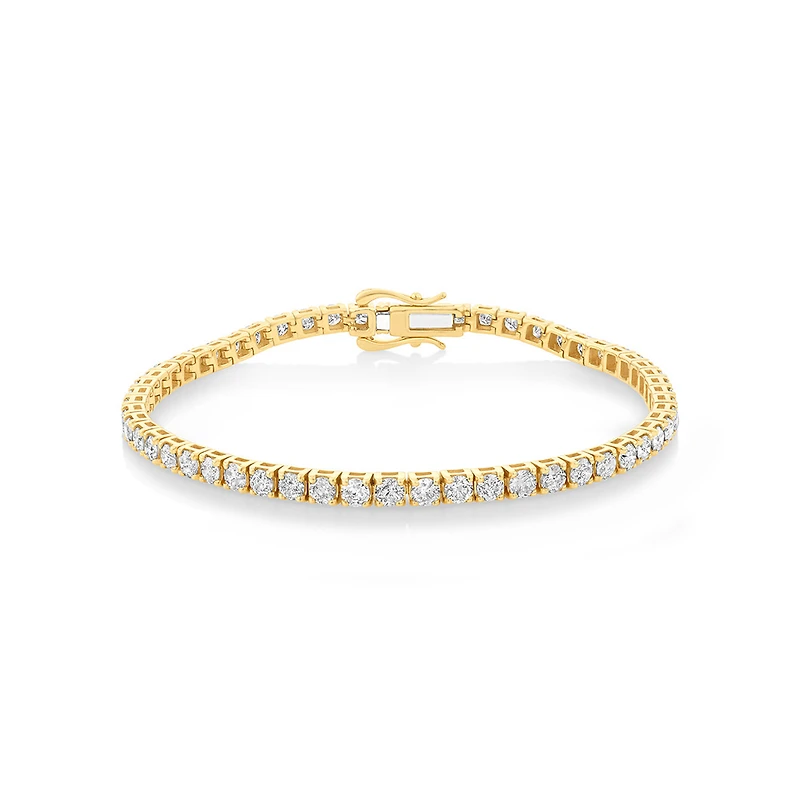 4.92 Carat TW Diamond Tennis Bracelet in 10kt Yellow Gold