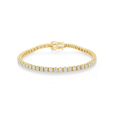 4.92 Carat TW Diamond Tennis Bracelet in 10kt Yellow Gold