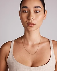 Chaîne semi-solide à maillons gourmette de 50 cm (20 po), largeur de 1,96 mm, en or jaune 10 ct