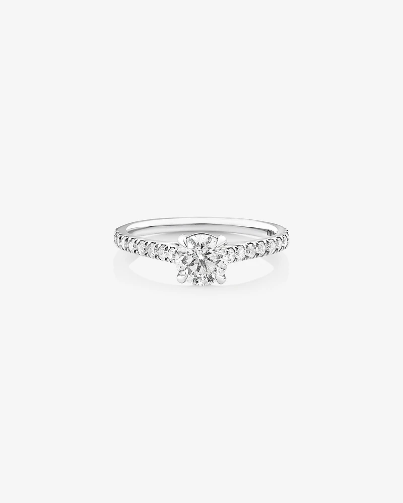 Engagement Ring with 1 1/4 Carat TW of Diamonds in 14kt White Gold
