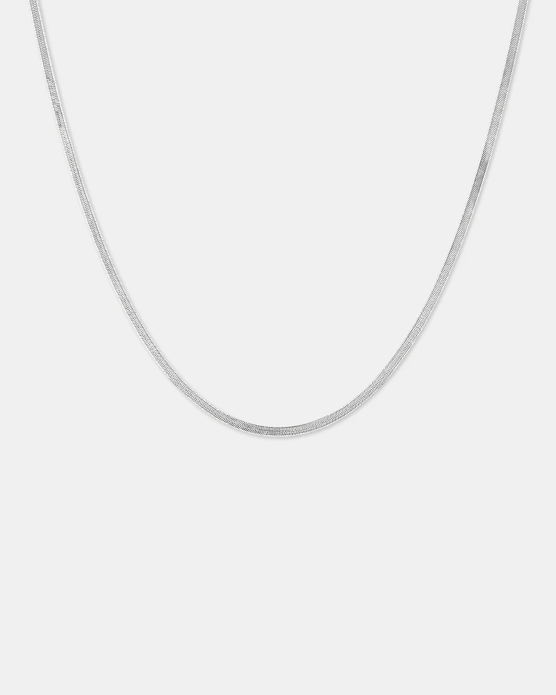 45cm (18”) 2mm-2.5mm Width Herringbone Chain 10kt Yellow Gold
