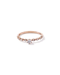0.17TW Round Brilliant Laboratory-Grown Diamond Promise Ring 10kt Rose Gold