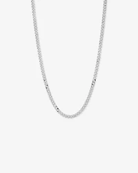 55cm (22") 6.8mm Width Semi Solid Diamond Cut Curb Chain in 10kt Gold