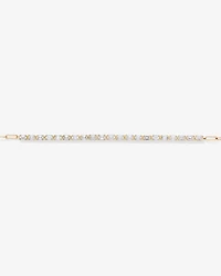2.00 Carat TW Emerald Cut Laboratory-Grown Diamond Tennis Bracelet in 10kt Yellow Gold