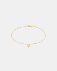 19cm (7.5") K Initial Bracelet in 10kt Yellow Gold