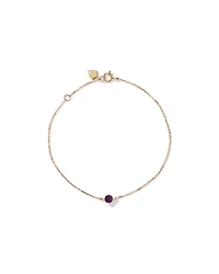 Bracelet with Amethyst in 10kt Yellow Gold