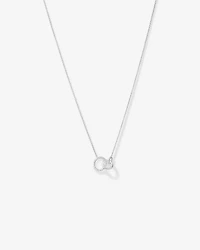Collier de 45 cm à pendentif triple en argent sterling