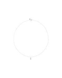 0.30 Carat TW Round Brillaint Laboratory -Grown Diamond Solitaire Pendant Necklace in 10kt White Gold