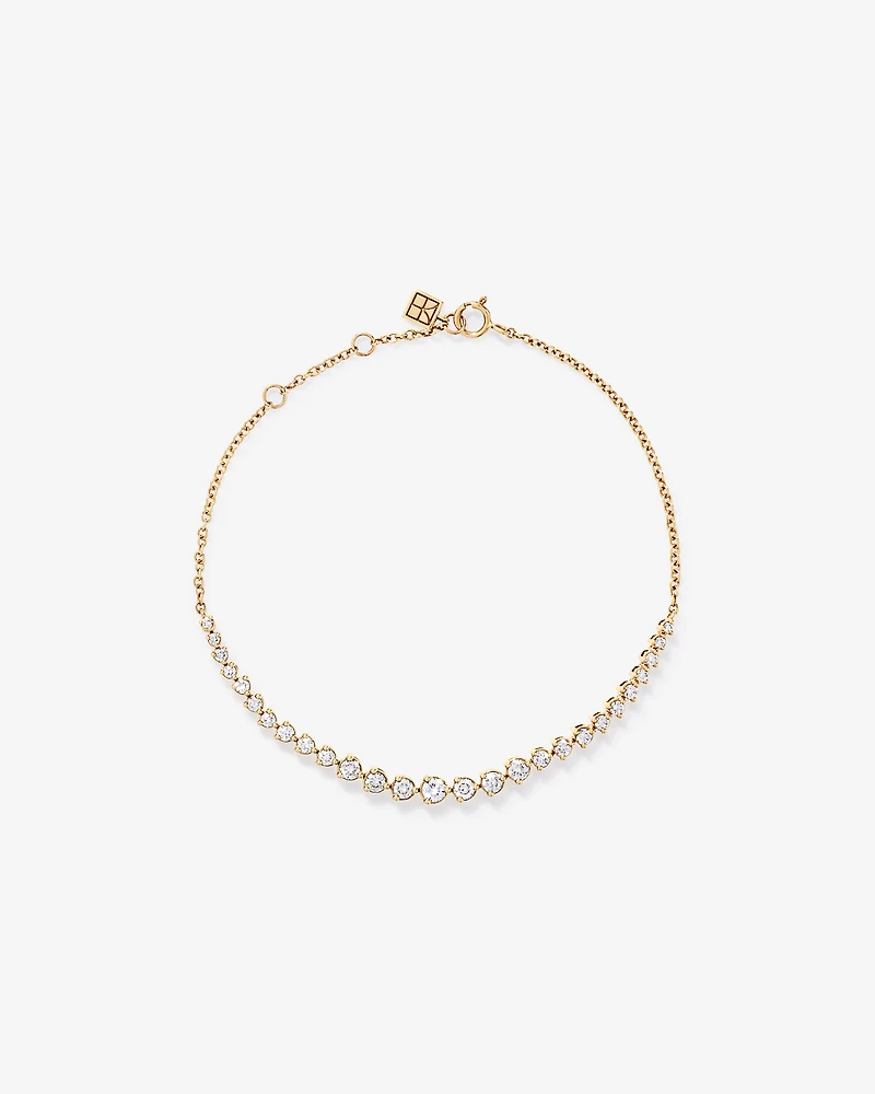 1.00TW Lab Diamond Tennis Bracelet in 10kt Gold