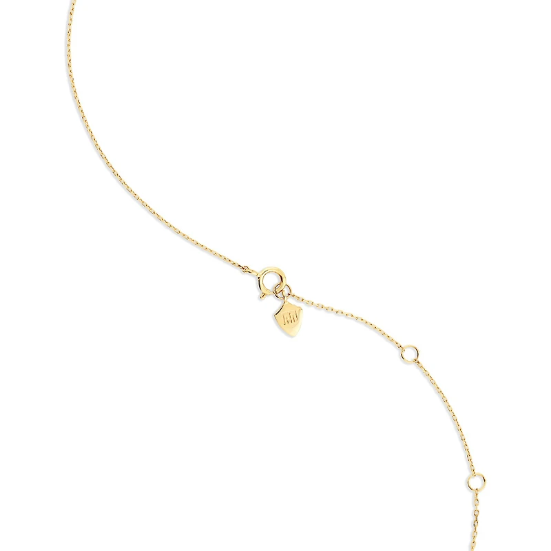 Collier Barre avec 0,10 carat TW de diamants en or jaune 10kt
