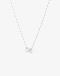 Collier de 45 cm à pendentif triple en argent sterling