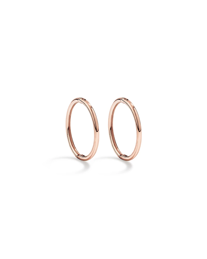 12mm Sleepers 10kt Rose Gold