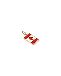 Canada Flag Pendant in 18Kt Vermeil