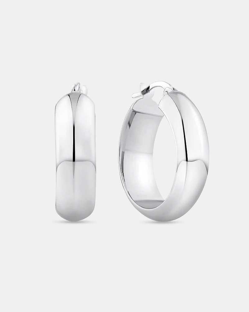 15mm Hoop Earrings 10kt Yellow Gold