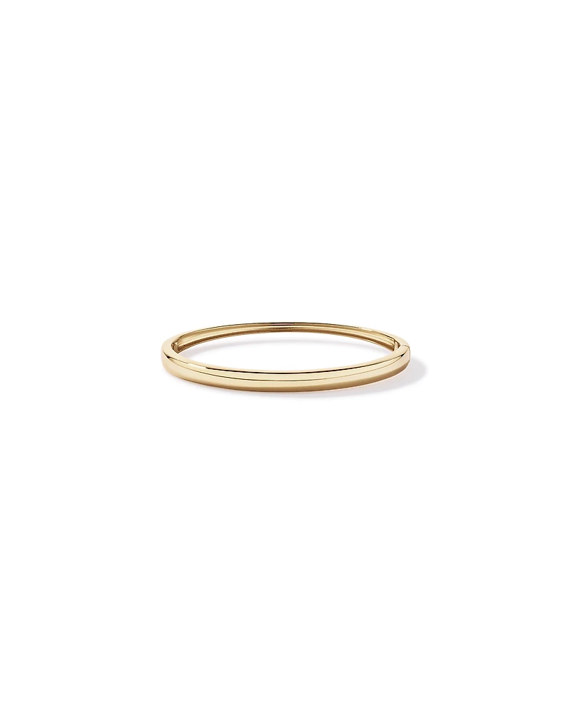 Polished Hinge Bangle in 18kt Vermeil