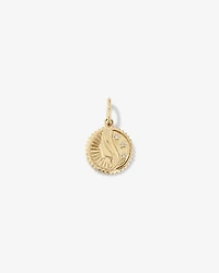 Diamond Accent Virgo Zodiac Pendant in 10kt Yellow Gold