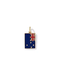 Pendentif du drapeau de la Nouvelle-Zélande en vermeil 18Kt