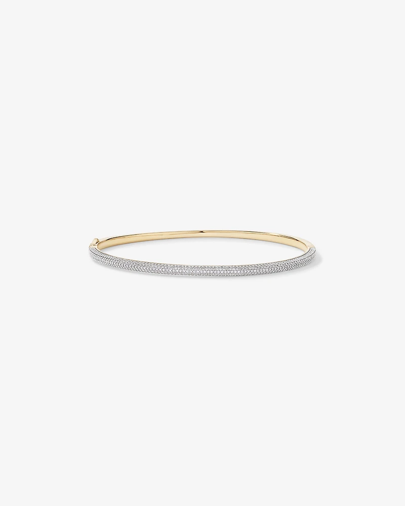 Bracelet à charnière Pavé en Vermeil 18 nœuds