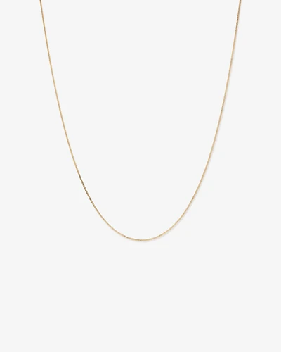 60cm (17") 1.05mm Width Solid Diamond Cut Curb Chain in 10kt Yellow Gold