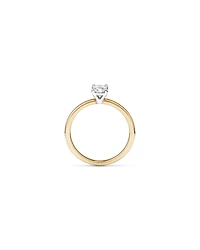 0.50 Carat TW Certified Oval Solitaire Engagement Ring in 18kt Yellow & White Gold