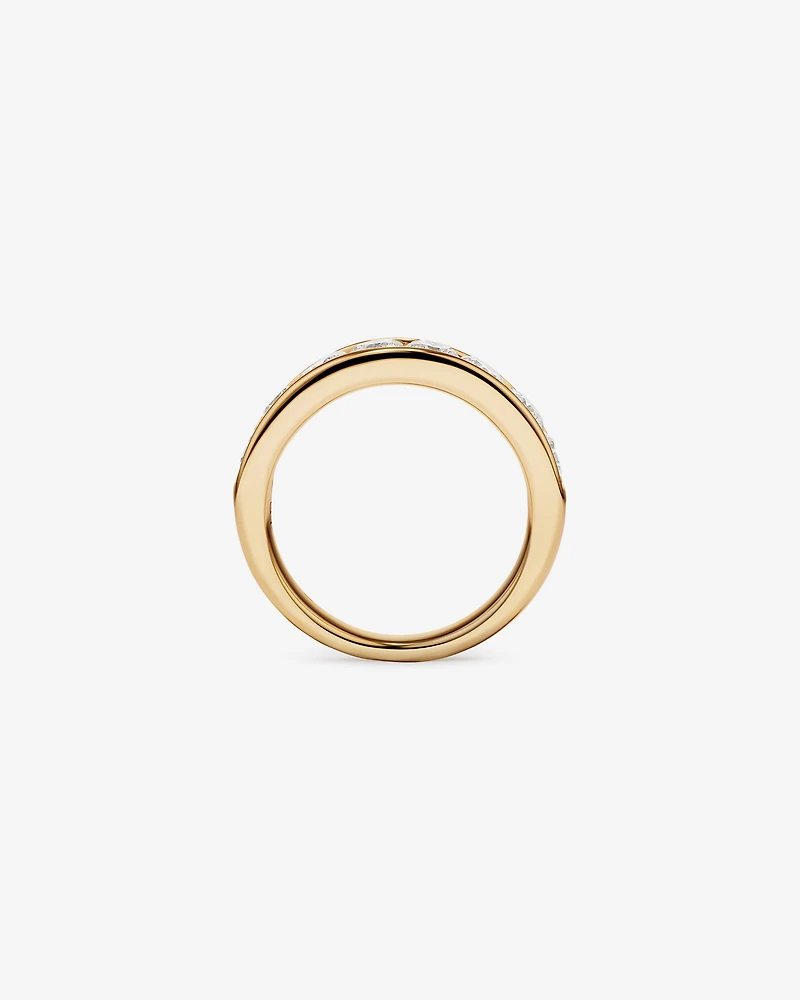 1.50 Carat TW Channel Set Round Brilliant Lab-Grown Diamond Wedding Ring in 14kt Yellow Gold