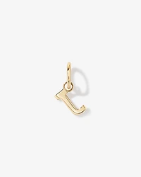 Letter J Initial Pendant in 10kt Yellow Gold