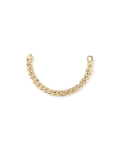 21cm (9") 11mm Curb Bracelet in 18kt Vermeil