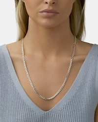 Gourmette en argent sterling de 60 cm, largeur de 4,3 mm