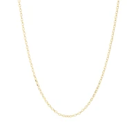 55cm (22") Oval Belcher Chain in 10kt Yellow Gold