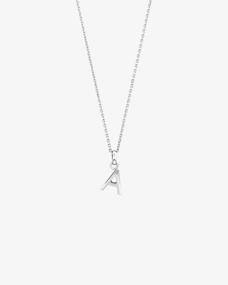 A Initial Pendant in Sterling Silver
