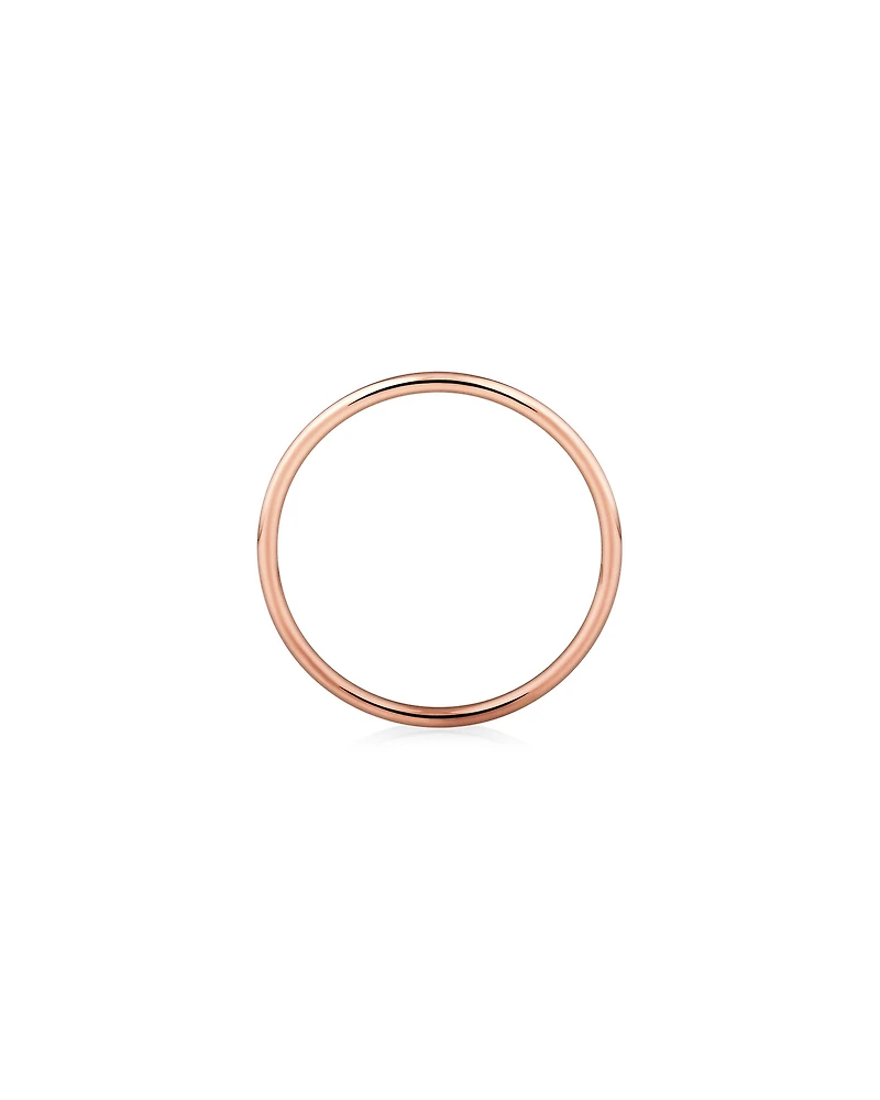 Bague unie en or jaune 10 K