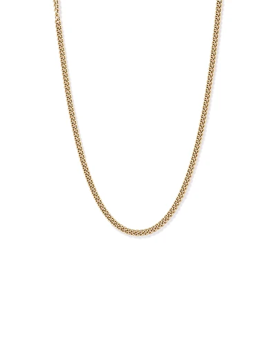 50cm (20") ronde gourmette chaîne en 18ct Vermeil