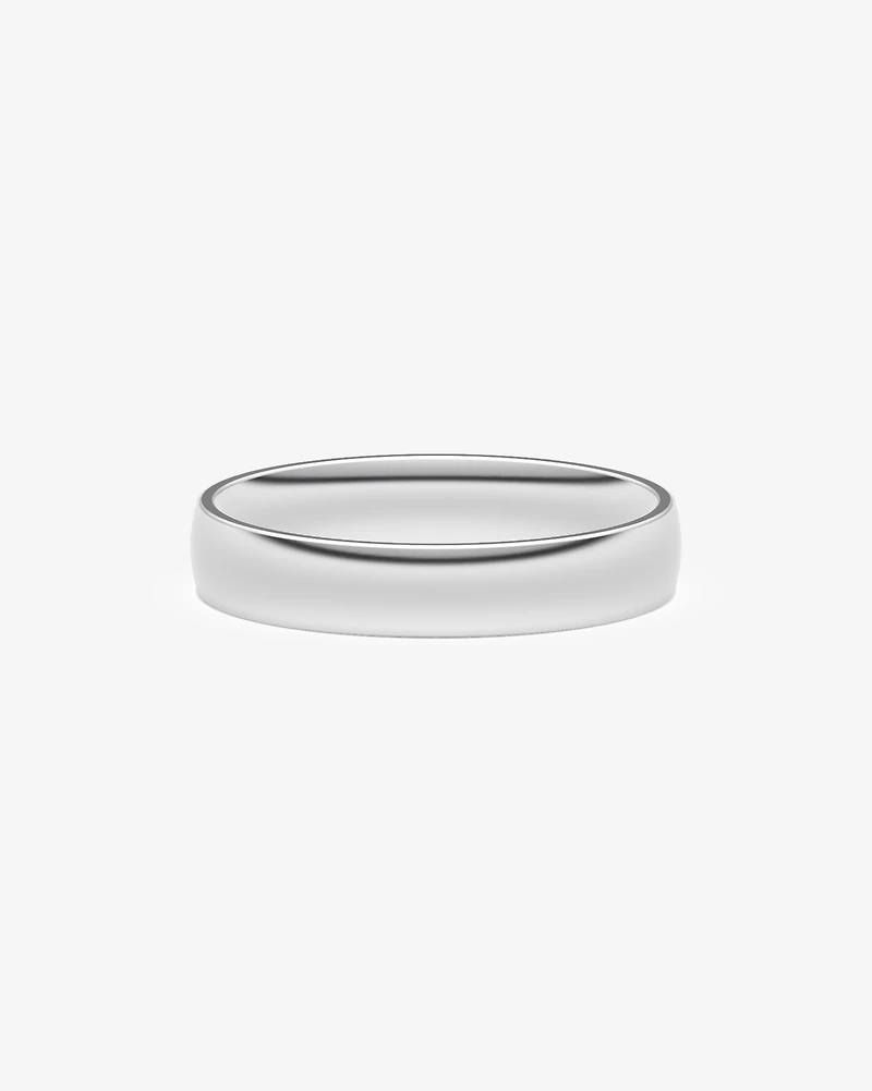 5mm Lite Half Round Wedding Band in Platinum