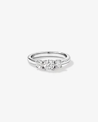 1.00 Carat TW 3 Stone Signature 101 Diamond Ring in 14kt White Gold
