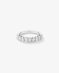 1.17 Carat TW Oval Laboratory-Grown Diamond Wedding Ring in 14kt White Gold