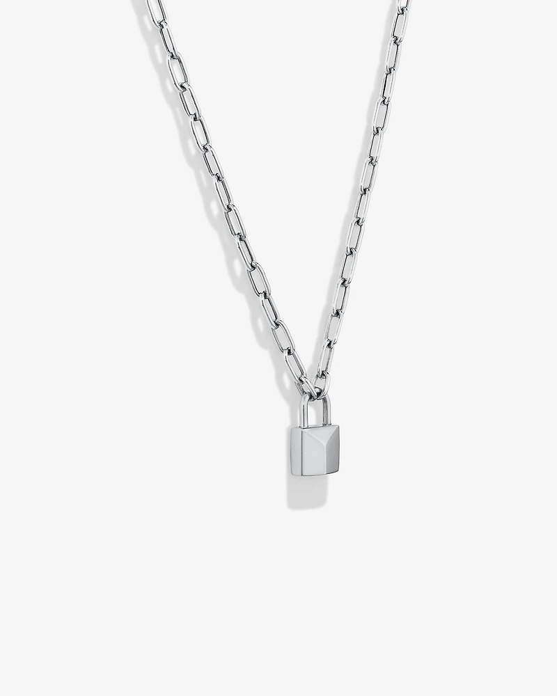 Collier Signature Lock en argent sterling