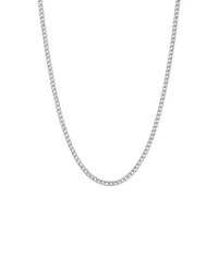 45cm (22") 6mm-6.5mm Width Curb Chain in 10kt White Gold