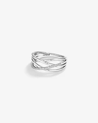 Ring with 0.10 Carat TW of Diamonds in Sterling Silver