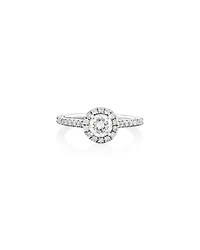 Engagement Ring with 0.92 Carat TW of Diamonds in 14kt White Gold